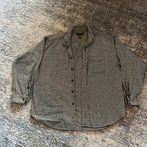 banana republic oversized button down shirt